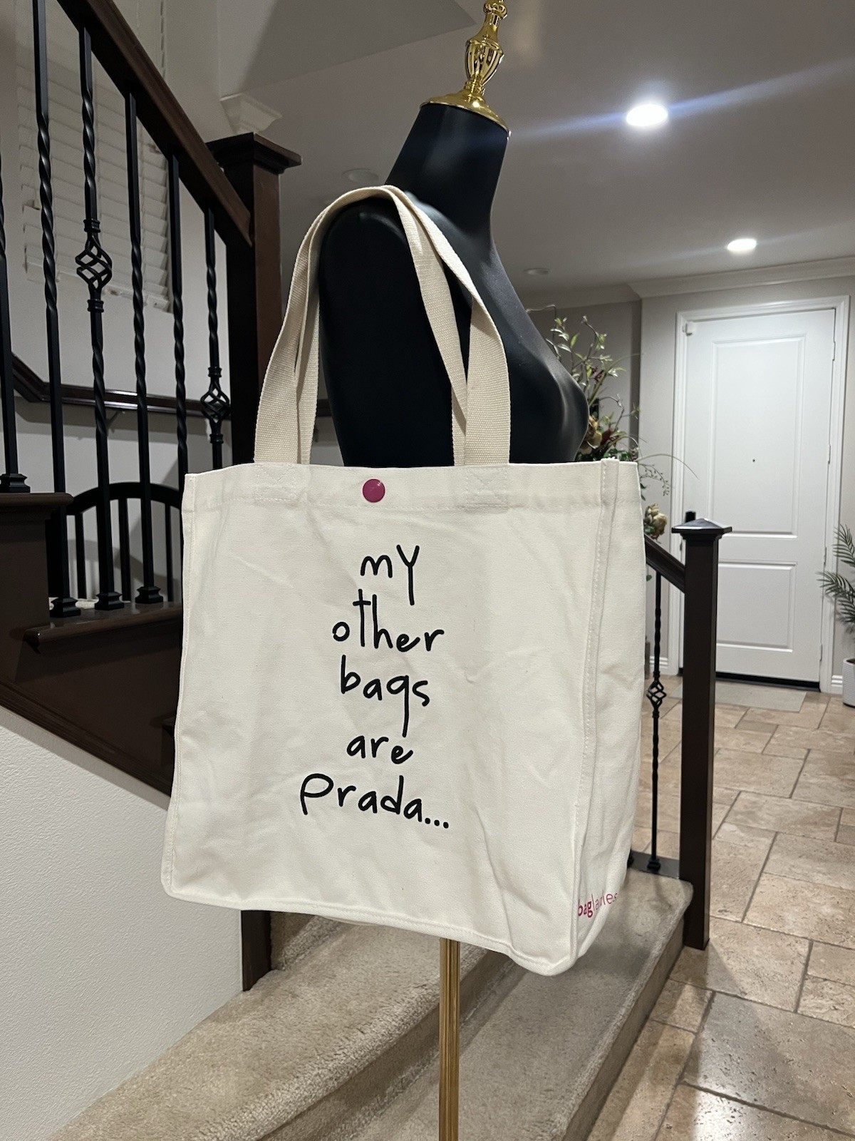 New Status Shopping Totebag! Proclaim Your Love Of Designer Goods, Only $11.00!