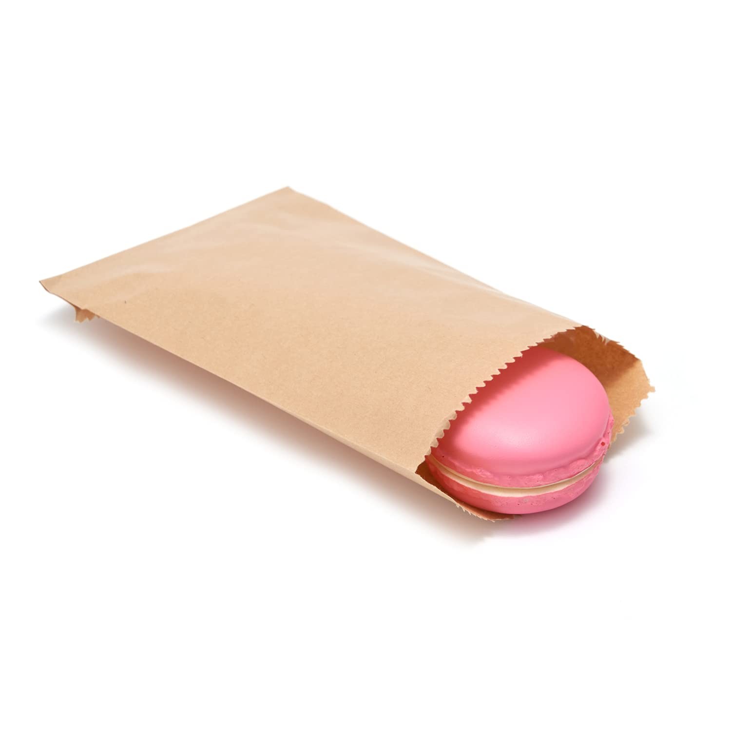 Volanic 100PCS 4X6 Inch Kraft Paper Bags Small 4×6 (Pack of 100), Brown