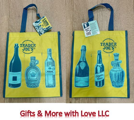 UPICK 1 💚 (50 Choices) Trader Joe’s NEW ECO REUSABLE GROCERY SHOPPING TOTE BAG