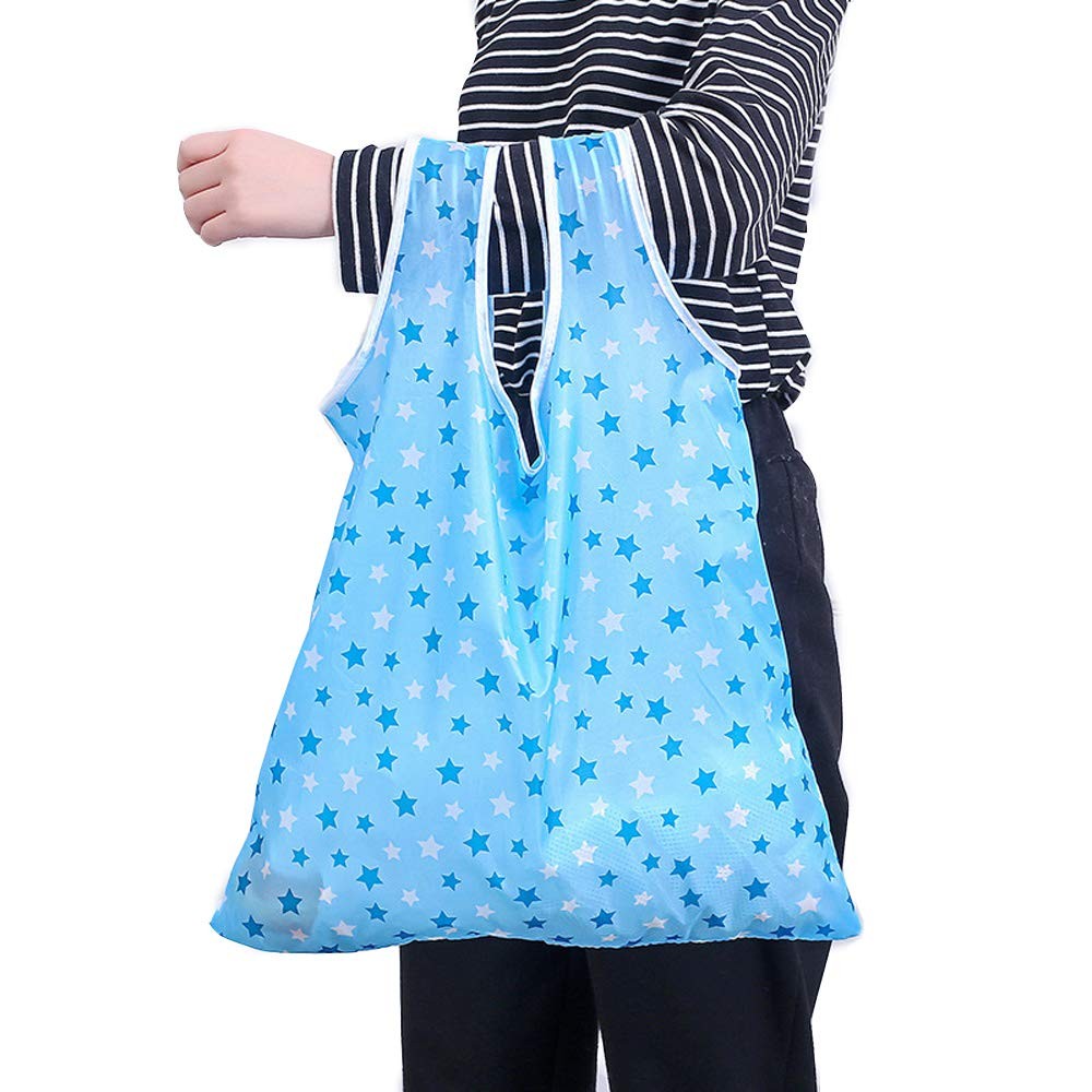 Foldable Reusable Grocery Shopping Tote Bags, 6 Pack Eco-friendly Travel Recy…
