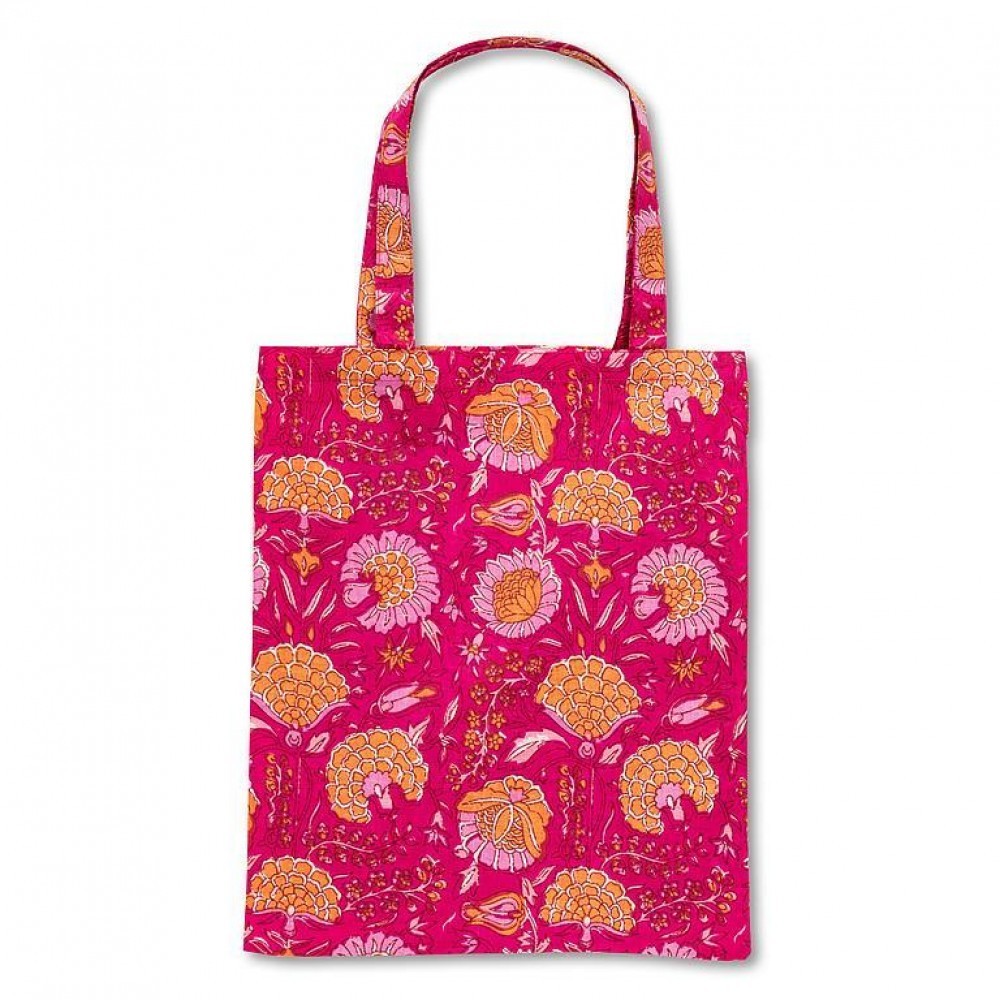 Stamp Flower Simple Tote Bag