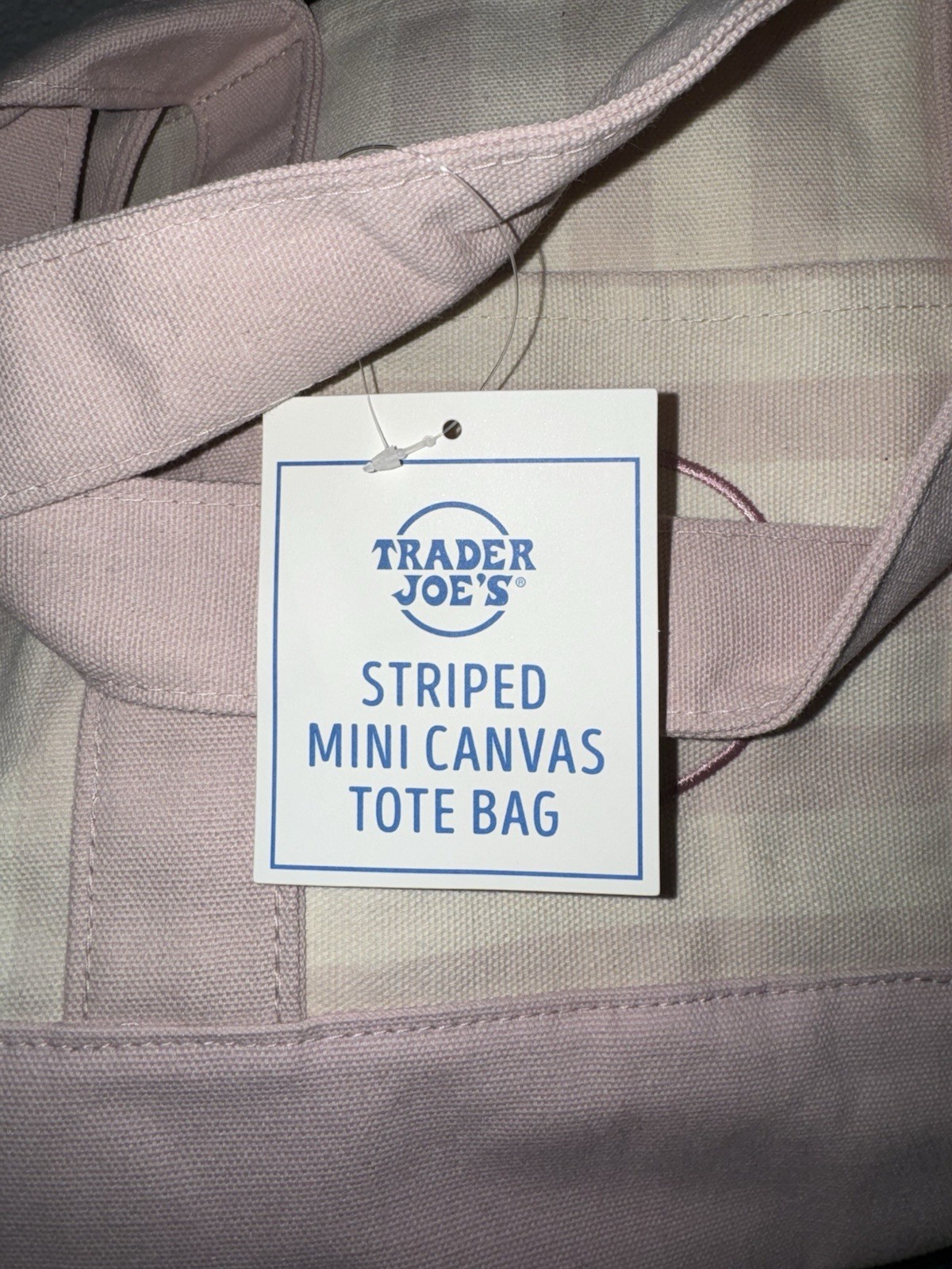 2026 Trader Joe’s Mini Pastel Stripe Tote Bag | Limited Edition | SET OF 4, NWT