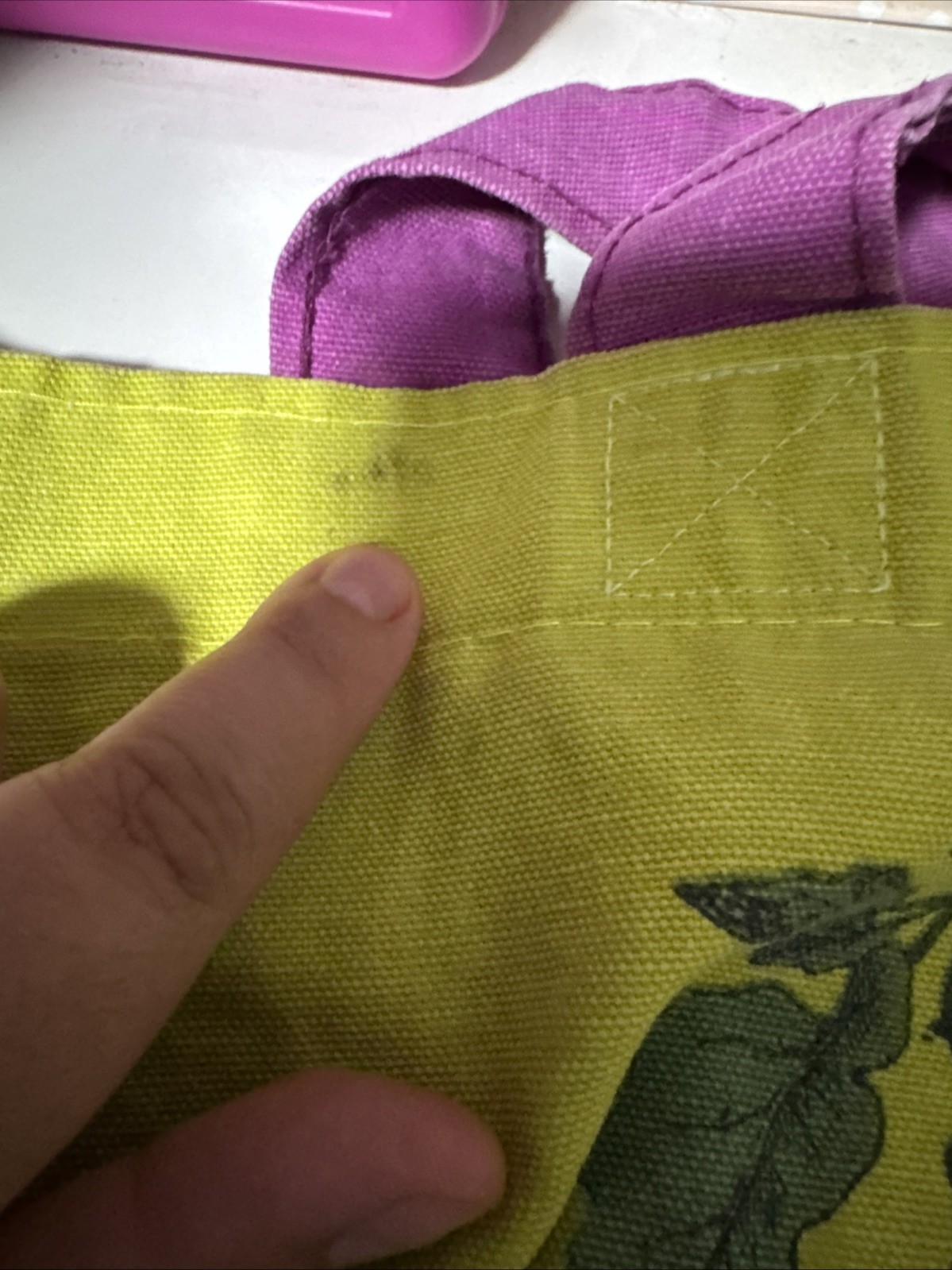 Trader Joe’s By Special Appointment Green Tote Reusable Bag Woman Fruit USA