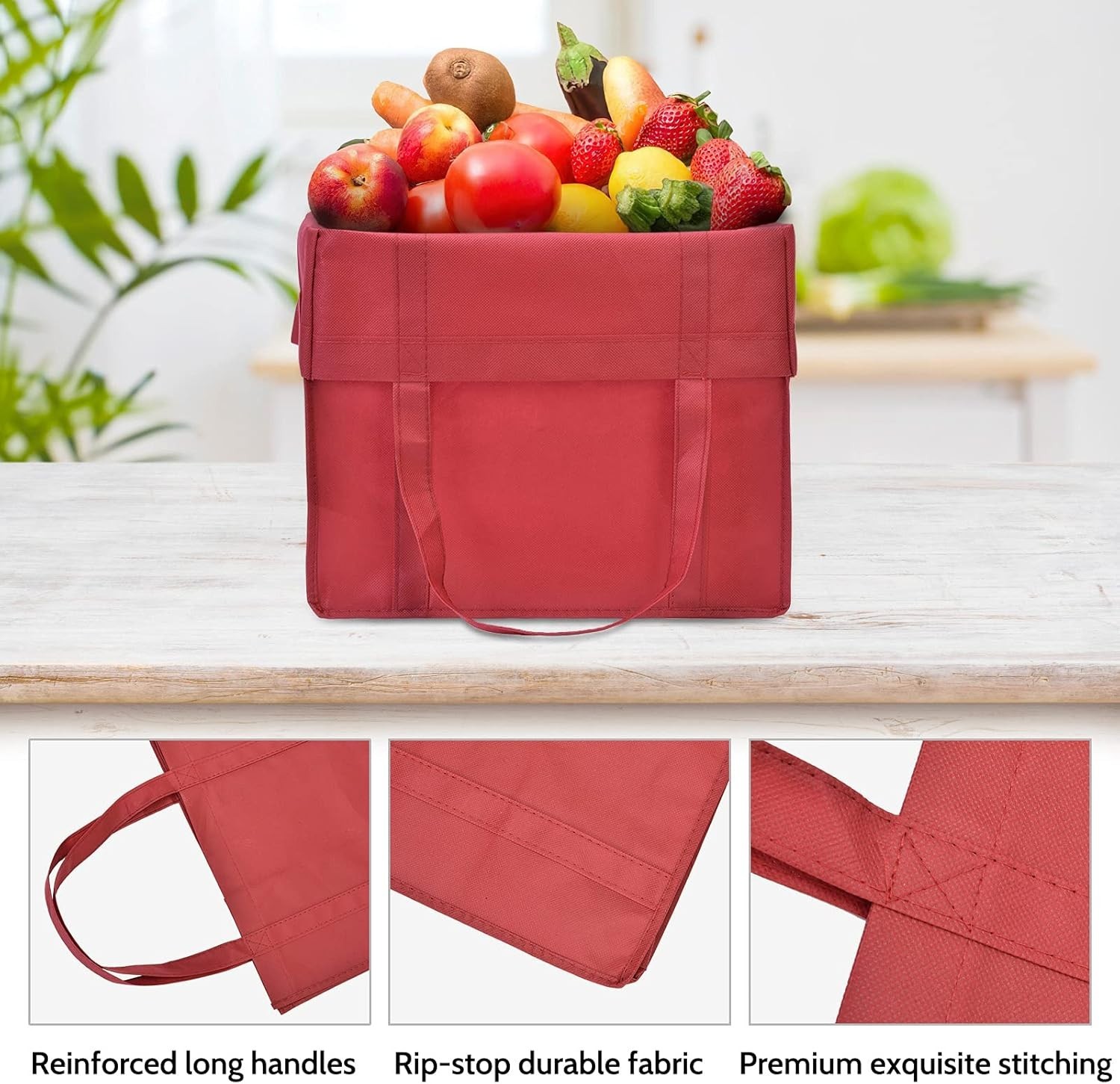 Stylish Multicolor Reusable Tote Bags – 24-Pack, Perfect for Shopping & Gifts
