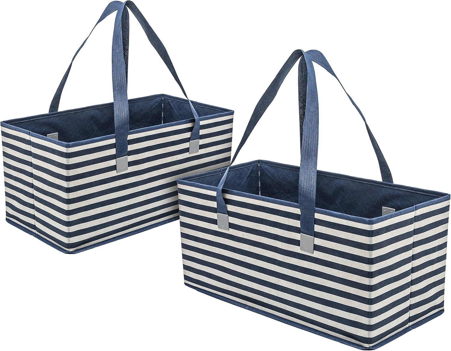 Reusable Grocery Bags Trunk Size Extra Large Boxes with Reinforced Bottoms (Pack
