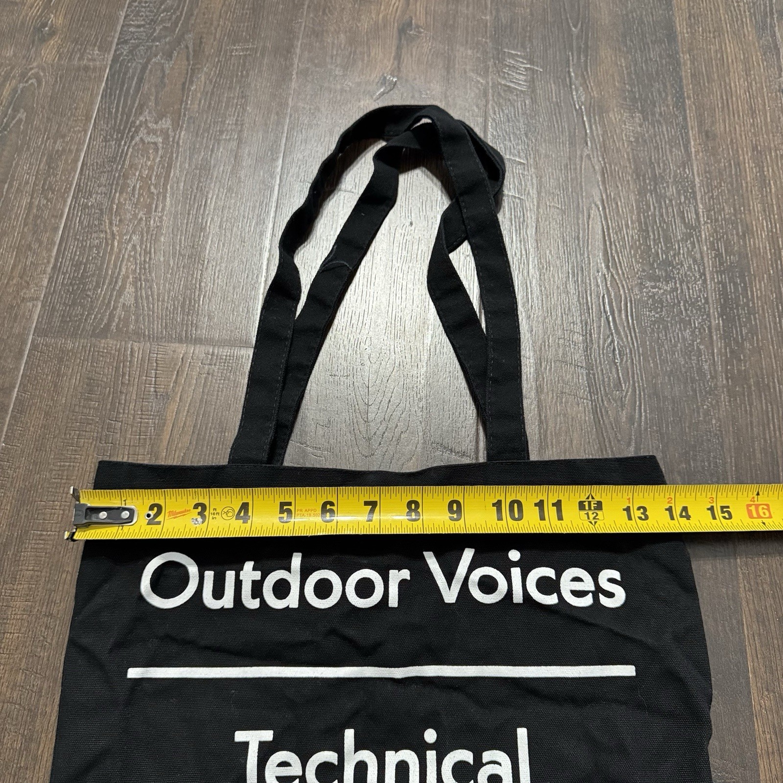 Outdoor Voices Black Reusable Tote “New York” Canvas Unisex Bag Cotton ONE SIZE
