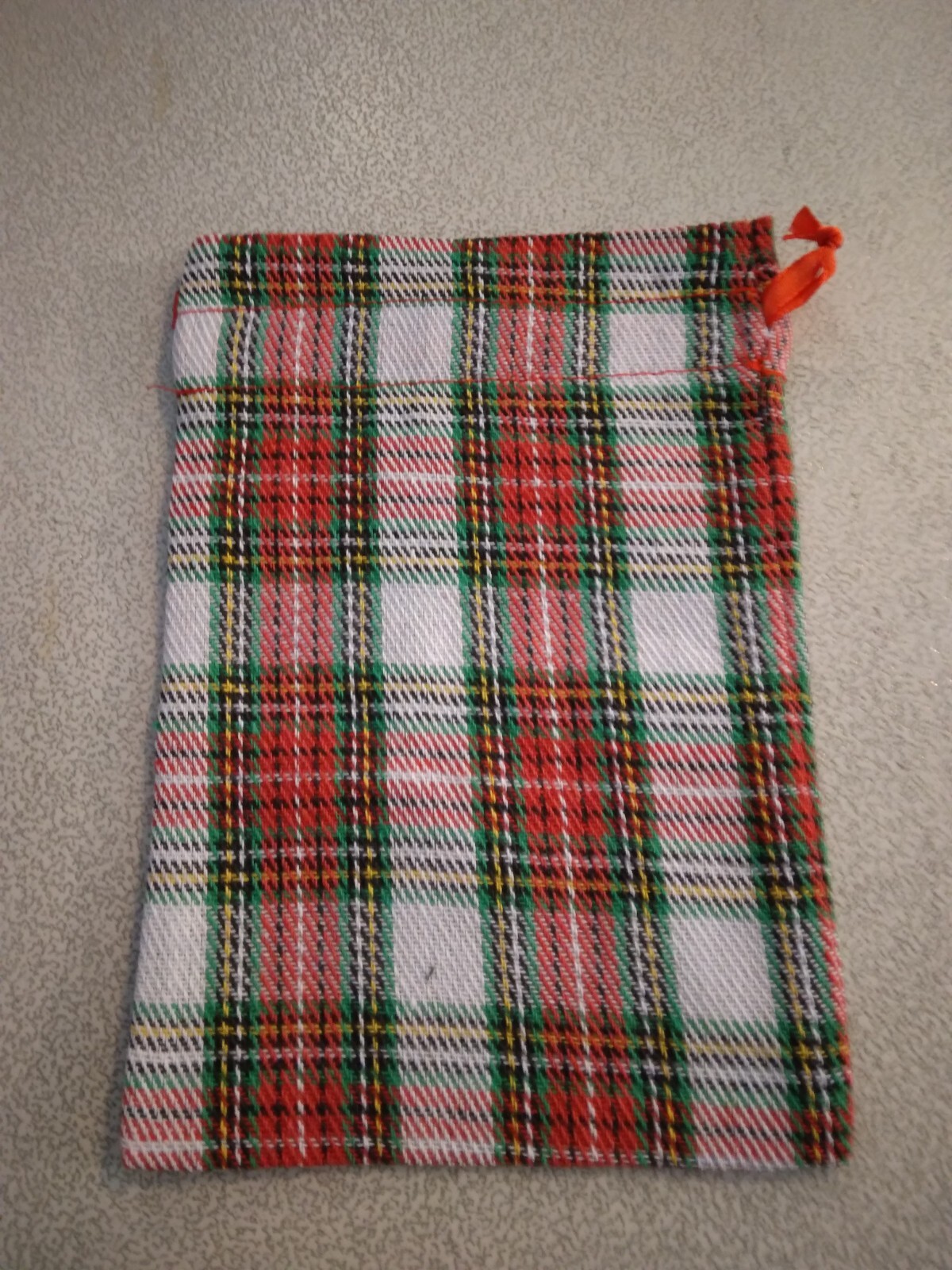 Drawstring bag Red and Green Plaid 276402