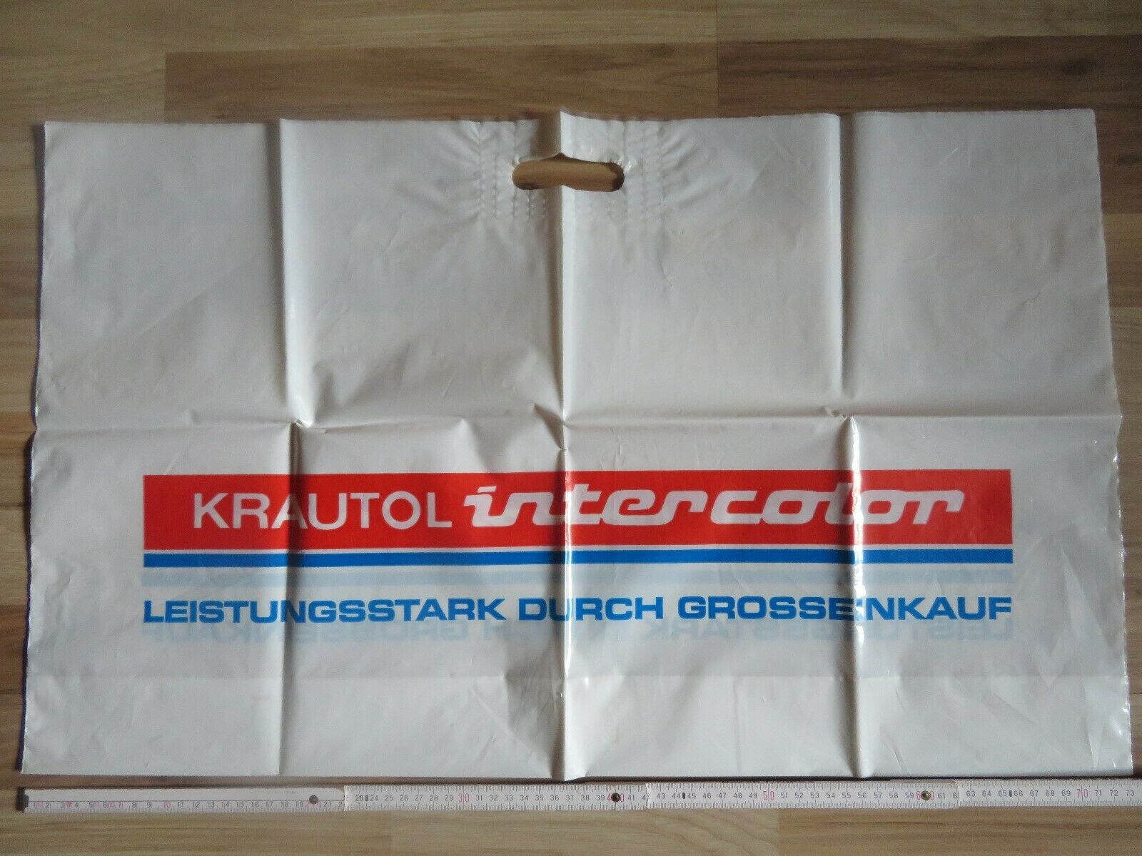 Krautol Colors – 74x45cm Large Old Plastic Bag Shopping Bag Advertising Bag Adve