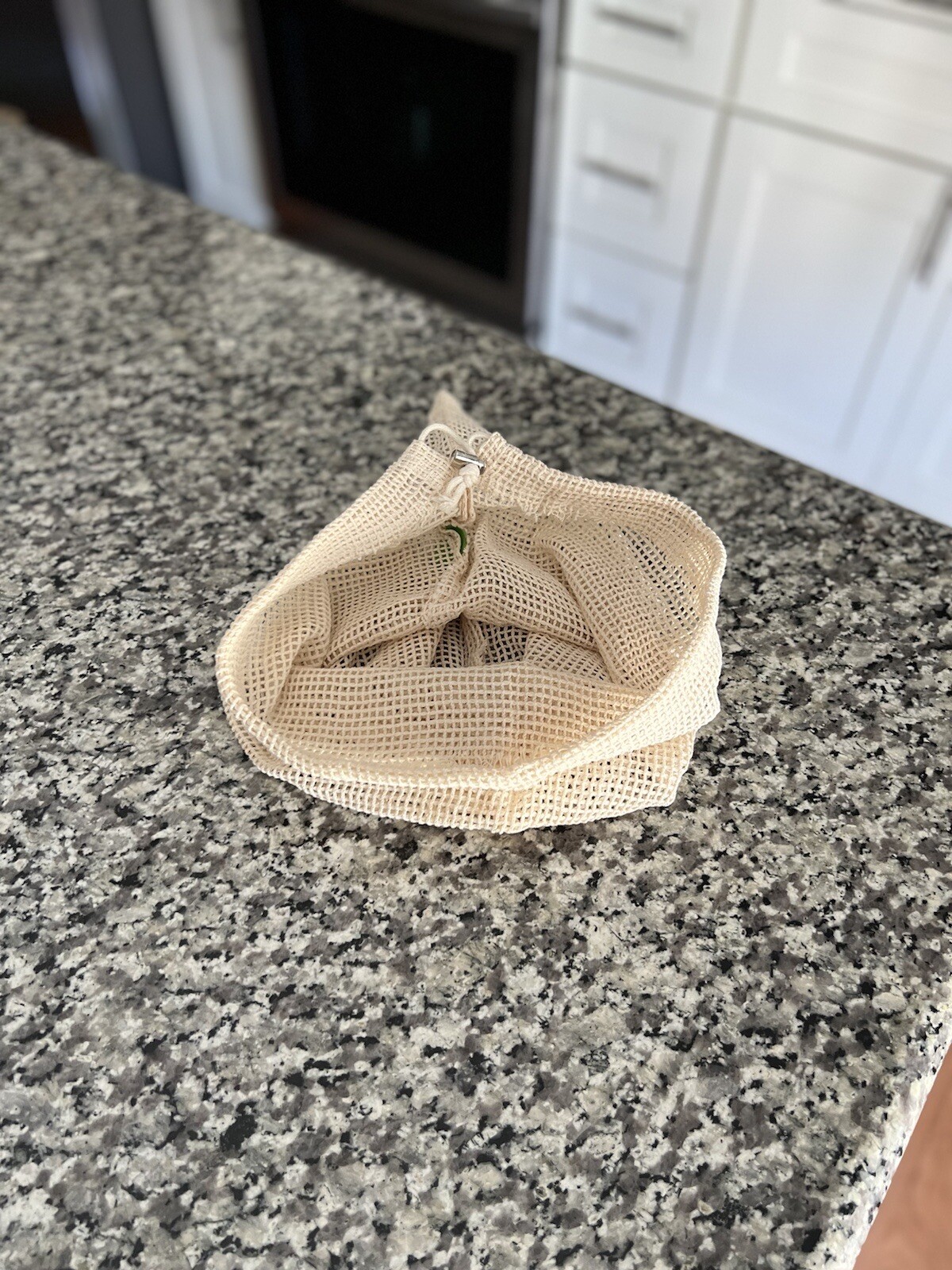 Organic Produce Bag Mesh 100% Cotton (17”x12.7”)(43.5cmx32.5cm) Natural Reusable