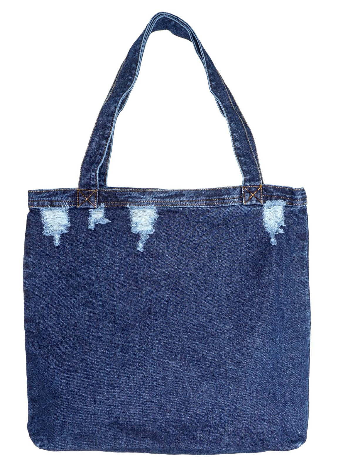 Reusable Grocery Bags Denim Tote Bag Casual Lightweight Classic Retro Shopper