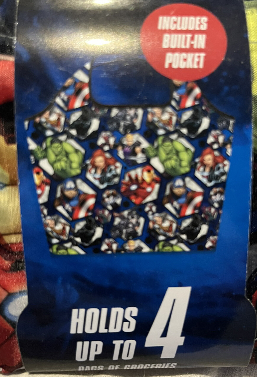 Marvel – Avengers – Reusable Shopping Bag – Holds Up To 4 Bags of Groceries