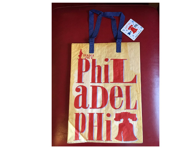 Trader Joe’s Philadelphia Reusable State/Region Tote Polypropylene Bag 6 Gallon