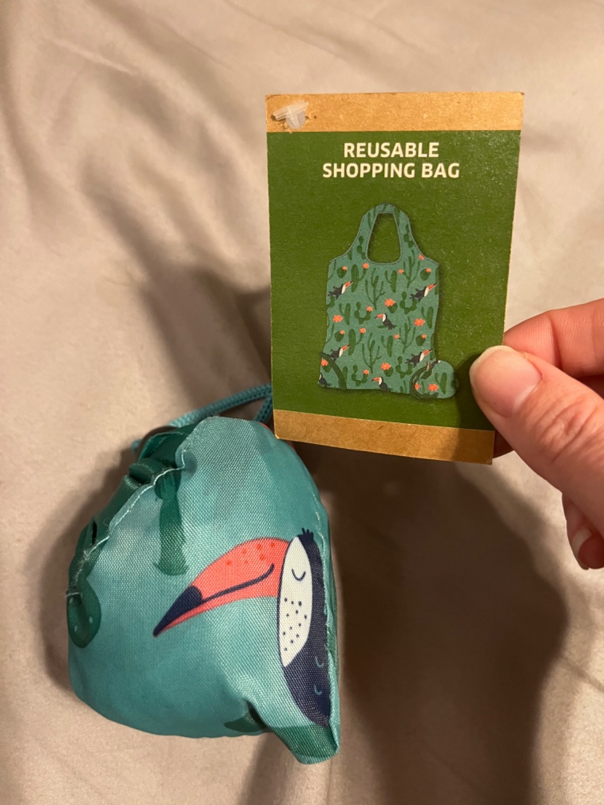pelican space saving reusable shopping bag for purse (made for 125 uses or more)