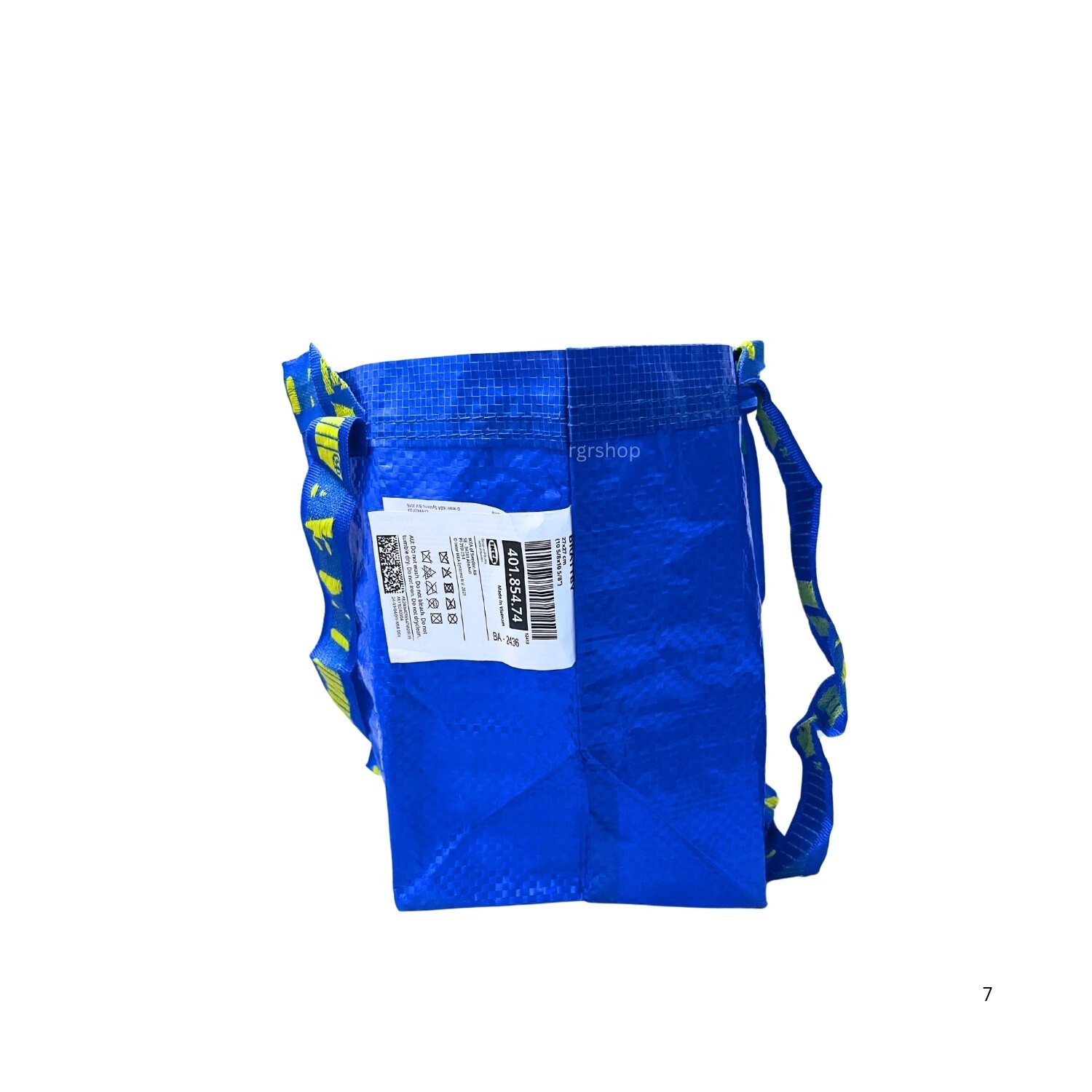 5x IKEA Small BLUE BAG Shopping Grocery Laundry Travel Storage Tote Bags Strong