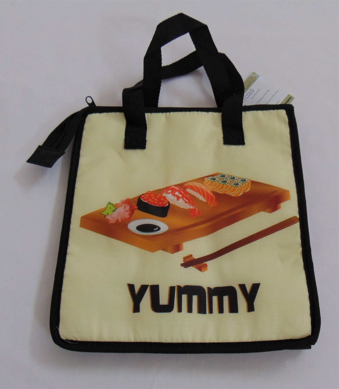 New Hawaii Spirit Insulated Reusable Tote Multi-Color Yummy Sushi