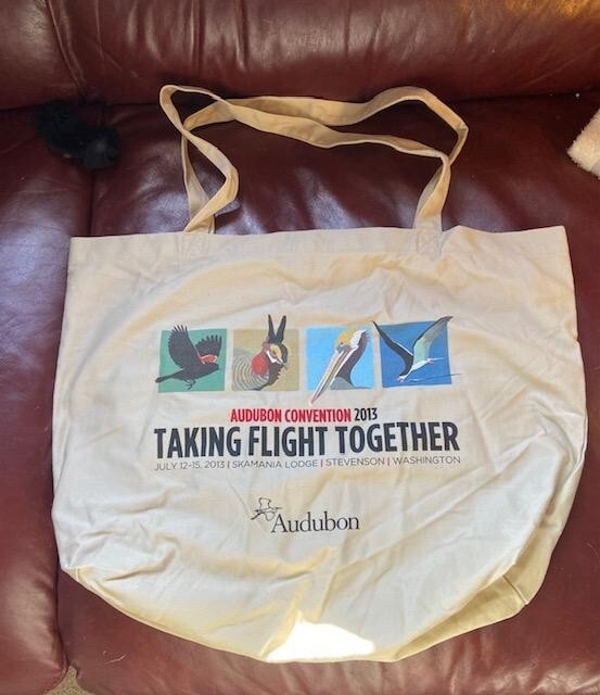 Audubon Society birds grocery tote reusable bags organic