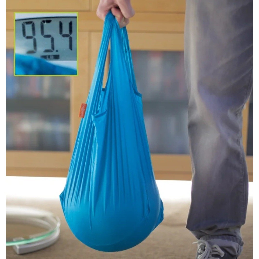 BagPodz Reusable Shopping Bag System Black Pod 5 – Blue Ripstop Nylon Bags