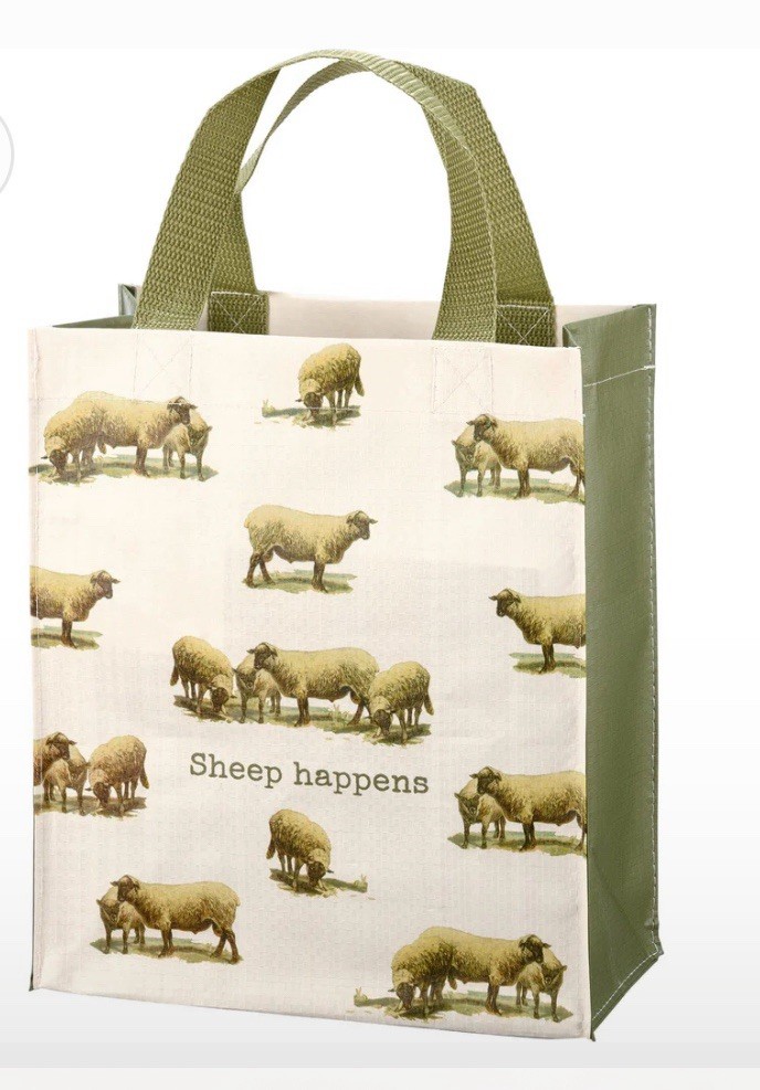 Sheep/Alpaca Daily Tote Bag made from recycled materials, reusable shopping tote