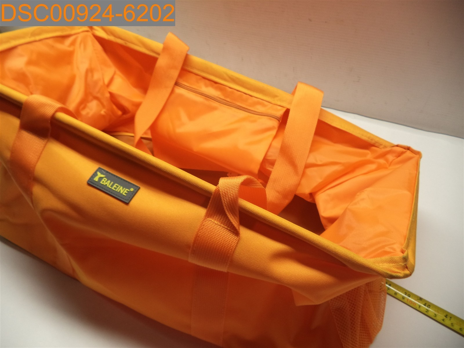 SPOTTED STAINS: Baleine 22″ Length x 10 1/2″ Width x 11″ Deep Tote Bag Orange