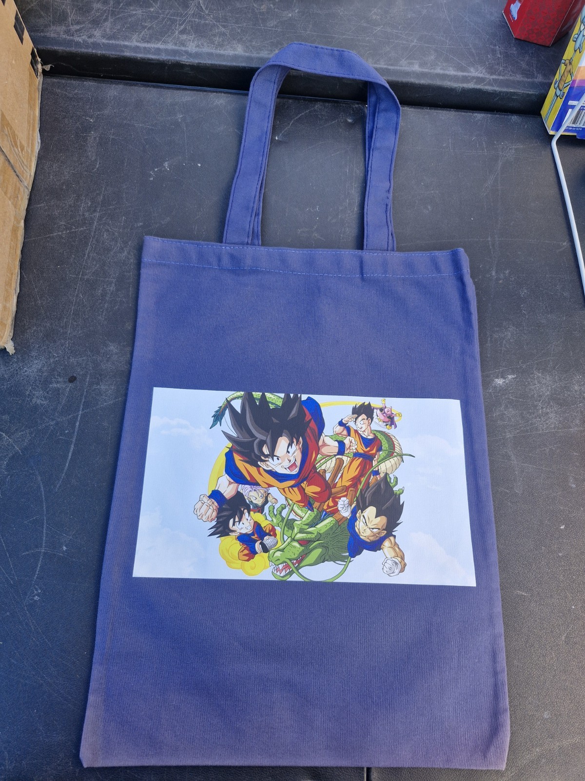 Canvas-type cloth Tote bag reusable Shopping Bag Dragon Ball DBZ