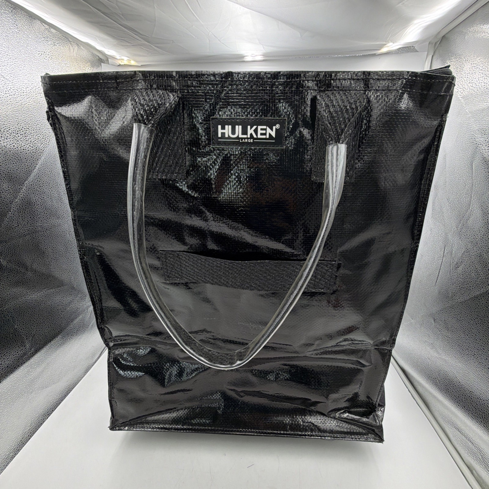 HULKEN Bag Large Black Shopping Rolling Wheels Trolley Huge Tote EXCELLENT!