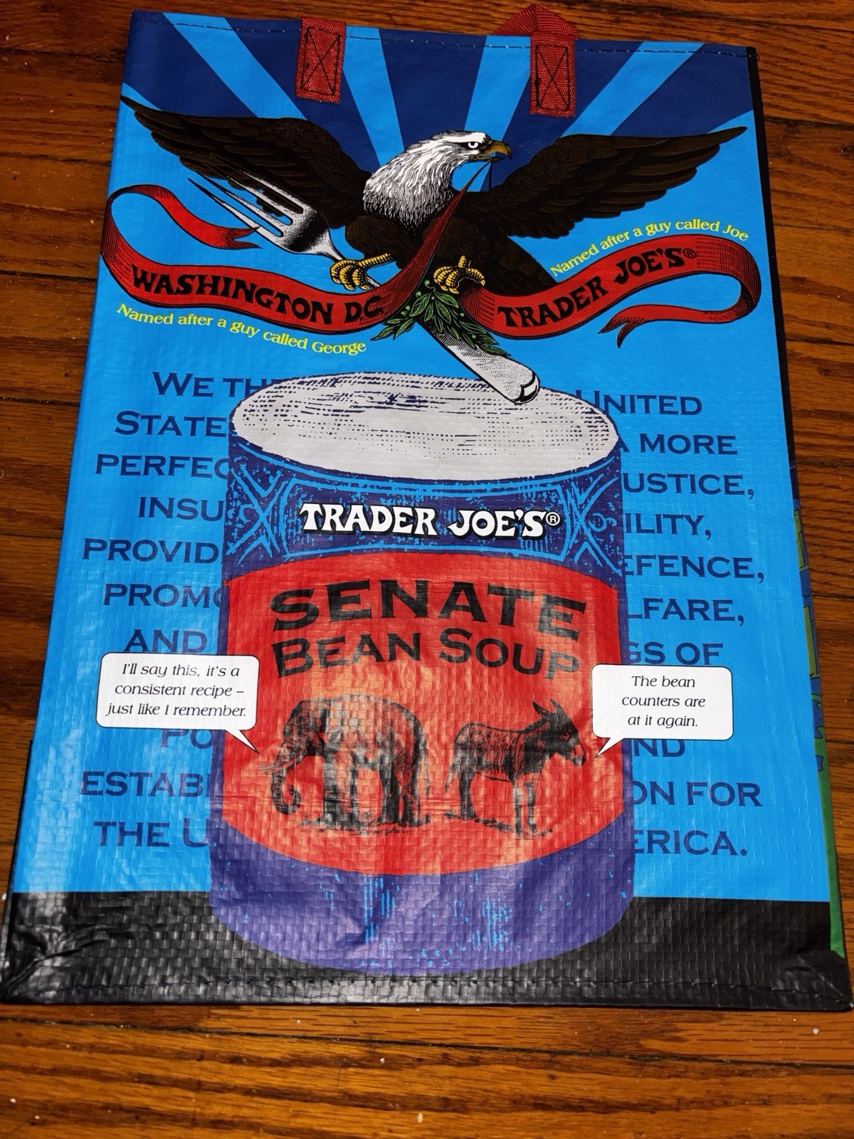 Washington DC Trader Joe’s & Everyday Reusable Shopping Tote Bag