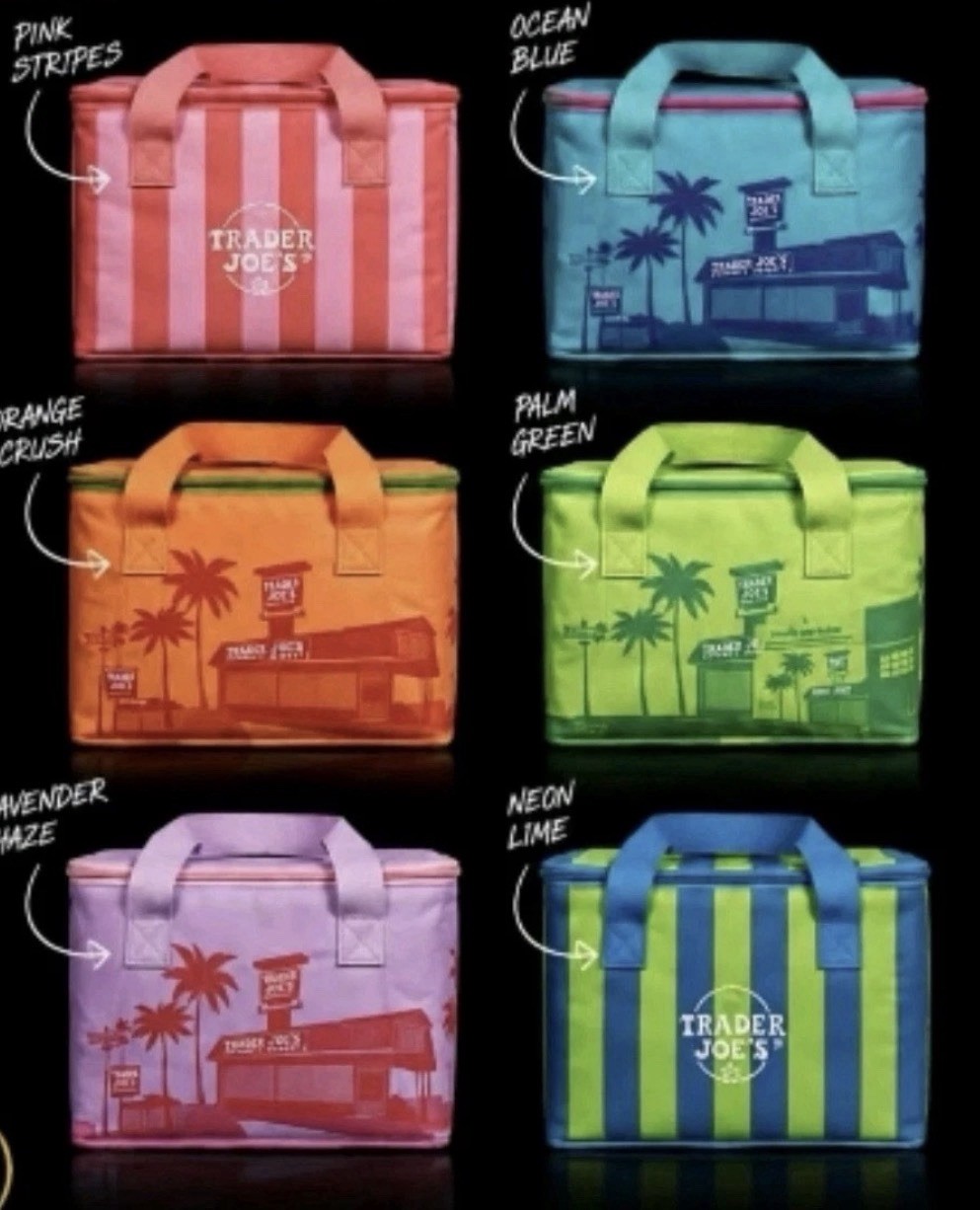 (8) eight Totes Set Of (6) Plus 2 Trader Joe’s 2026 Mini Insulated Tote Bag NEW