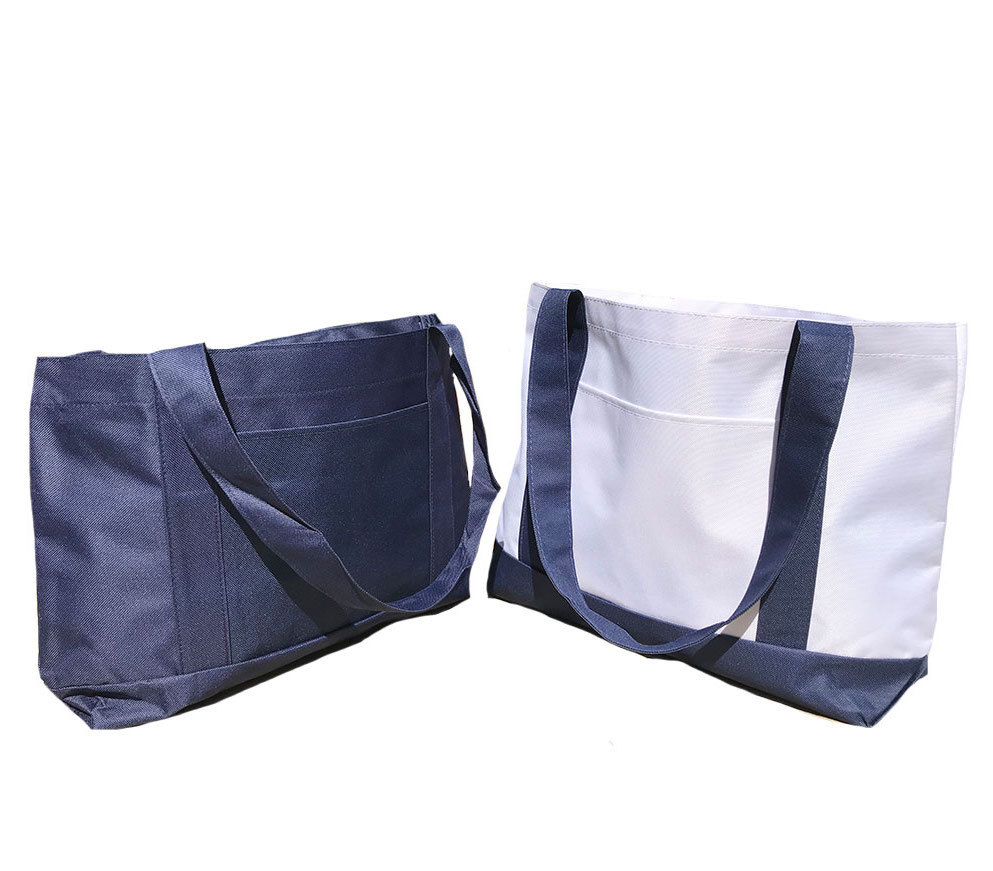 Reusable Grocery Shopping Totes Bags with Gusset Plain Travel Gym Yoga Sports