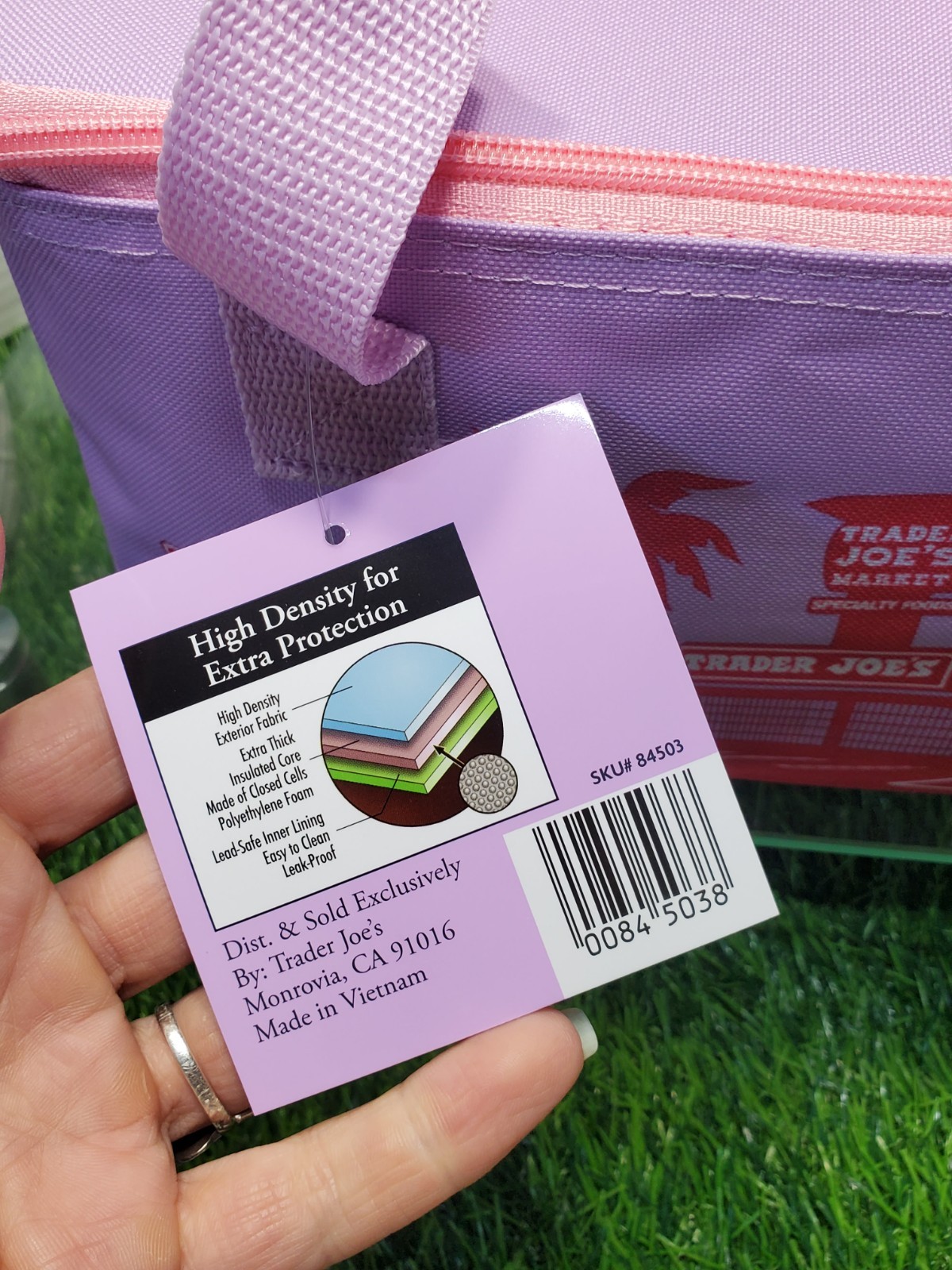 Trader Joe’s Summer 2026 Mini Insulated Tote Bag Lavender Haze 1.5Gallons🟣🌴NEW