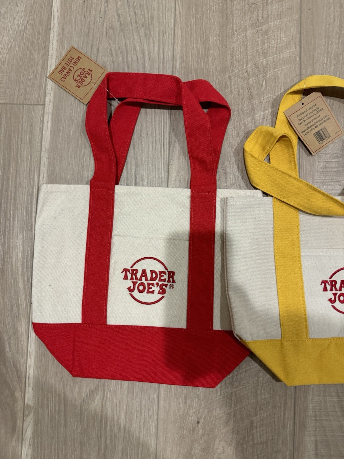 New Trader Joe’s Mini Tote Bag SET OF 4 (SHIPS INTERNATIONALLY)