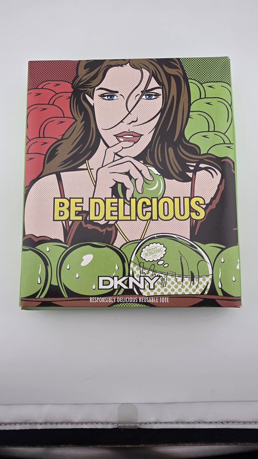 DKNY Be Delicious Pop Art Designed Reusable Tote by Donna Karan