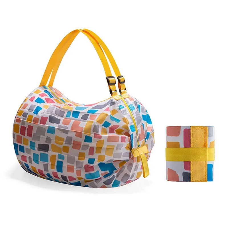 Foldable Shopping Bag Space Save Reusable Supermarket Grocery Shopping Bag