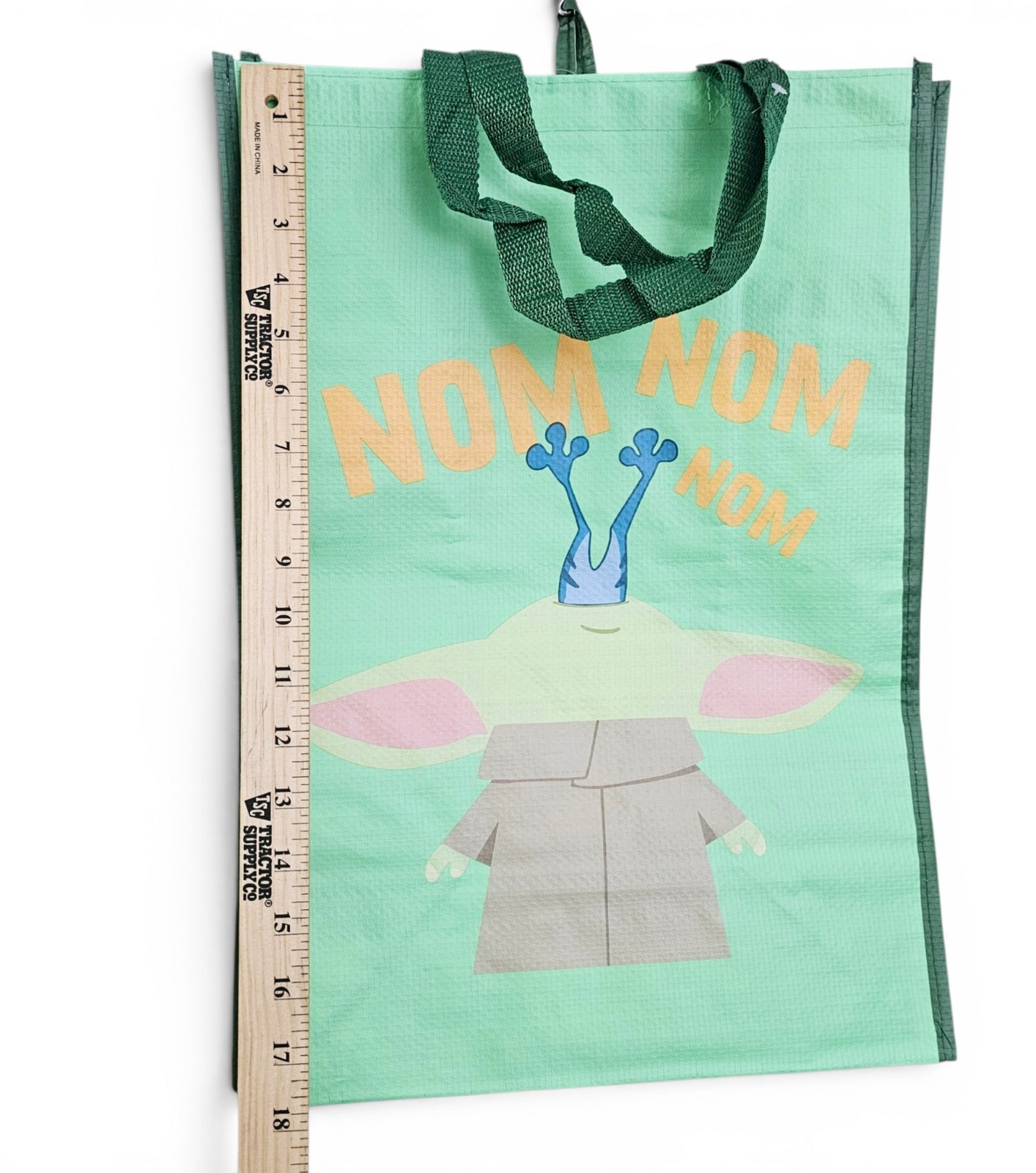 (3) Star Wars Mandalorian Grogu Reusable Shopping Tote Bags 13.5″x19″x8″ NWT