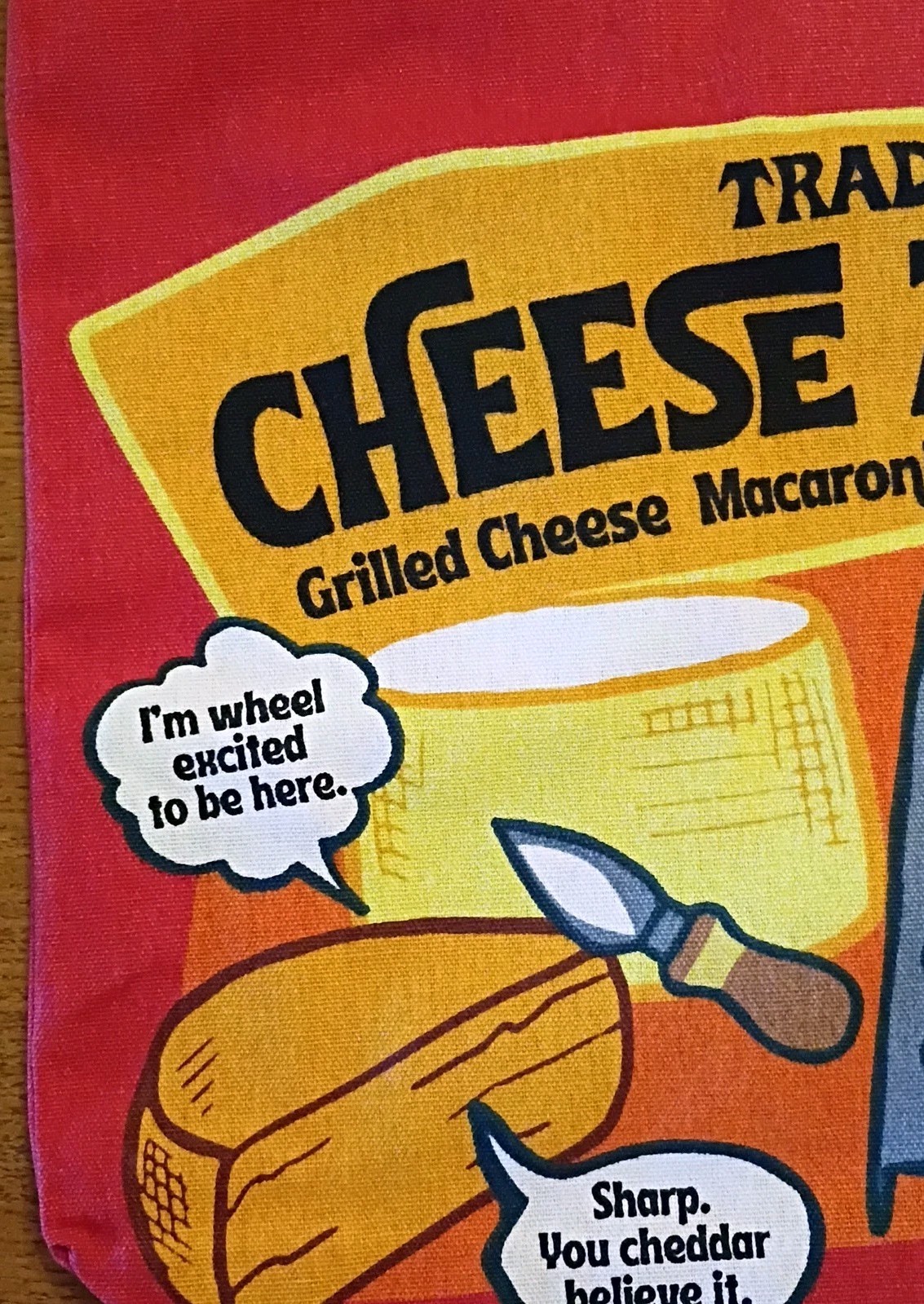 Trader Joe’s Heavy Cotton Shopping cheese bag NEW 12″ x 18″ x 4″