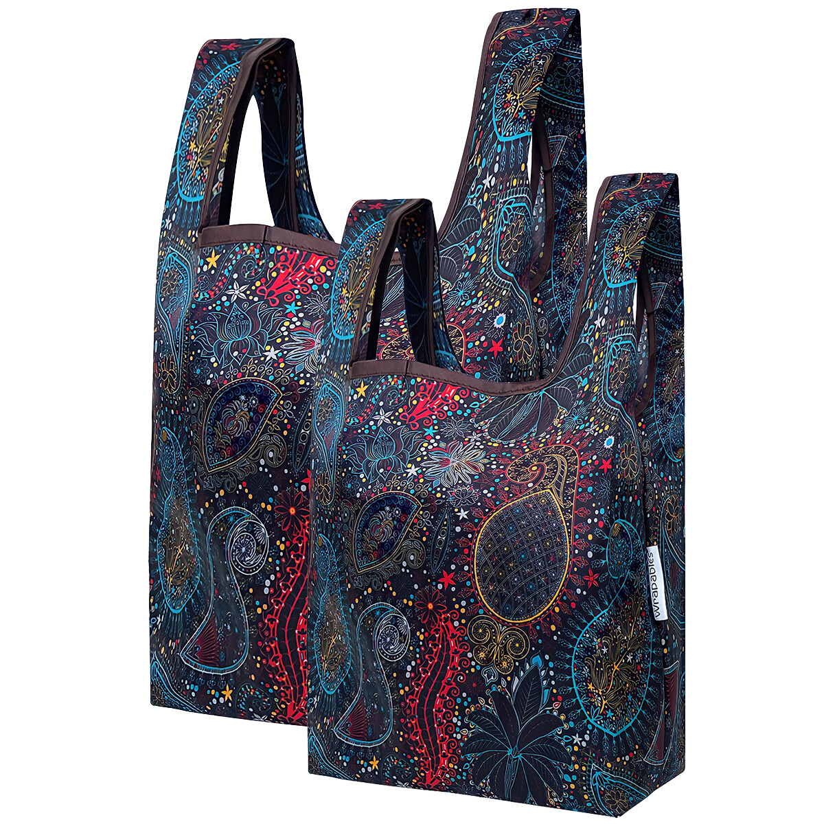 Wrapables JoliBag Collection Reusable Shopping Bag (Set of 2)