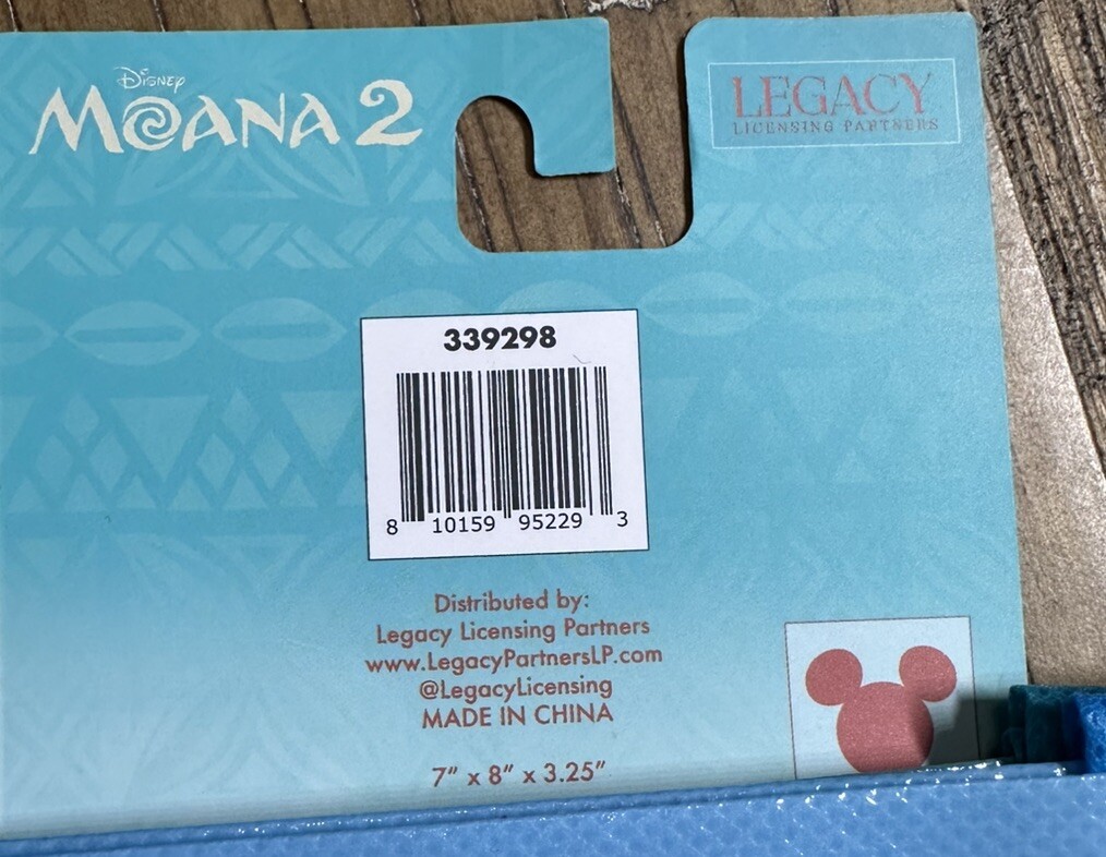 Disney MOANA II 2 Pack Reusable Tote Treat Gift Goodie Bags 7″x8″x3” 2 Sets