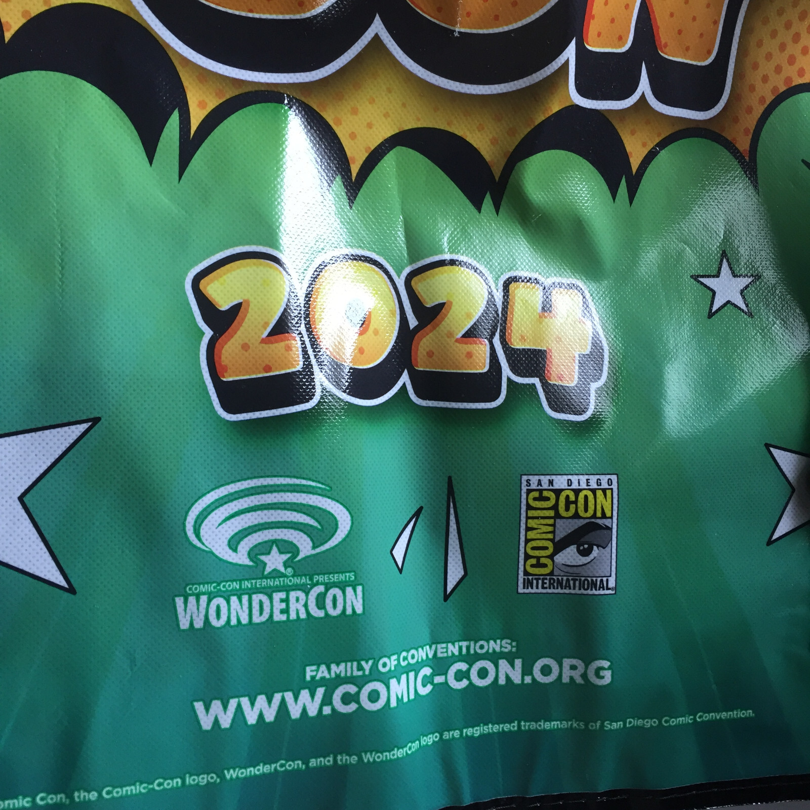 2024 SDCC Only Murders in the Building 23”x 18”x 5” Large Comic Con Bag