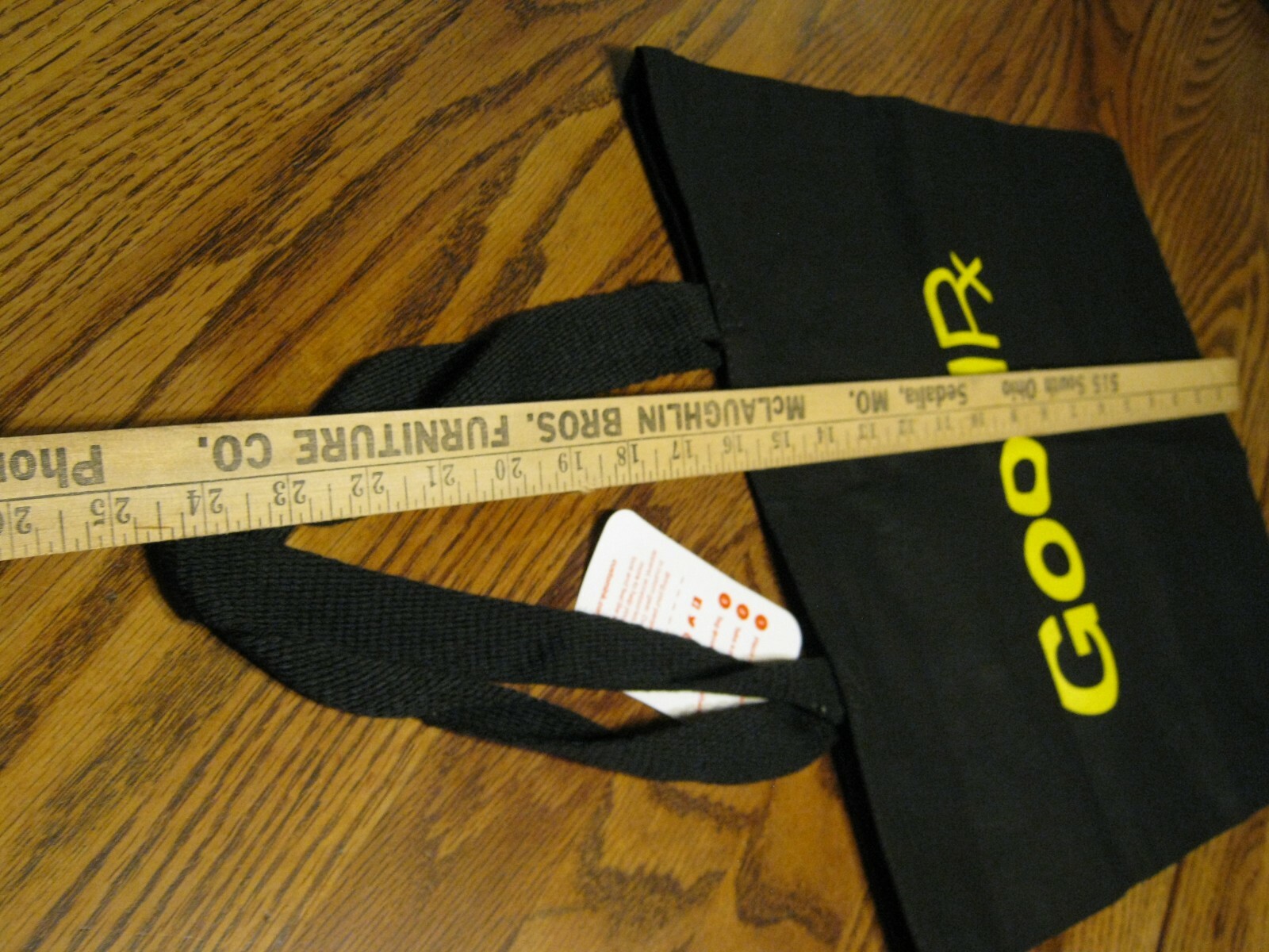 Good RX Advertising Tote Bag Black Shopping Cloth Bag New