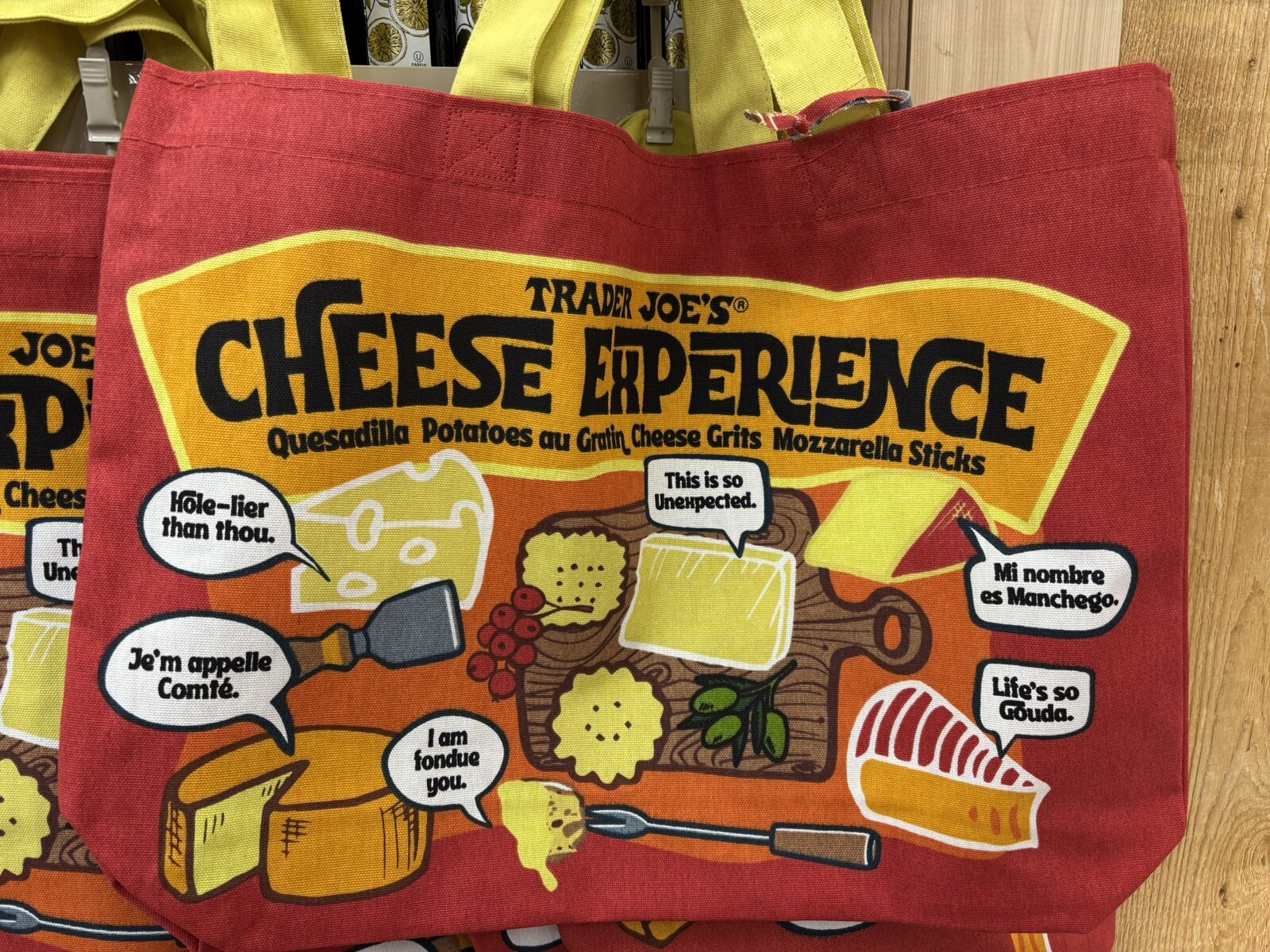 Trader Joe’s NEW CHEESE BAG NWT Plus BONUS Tote