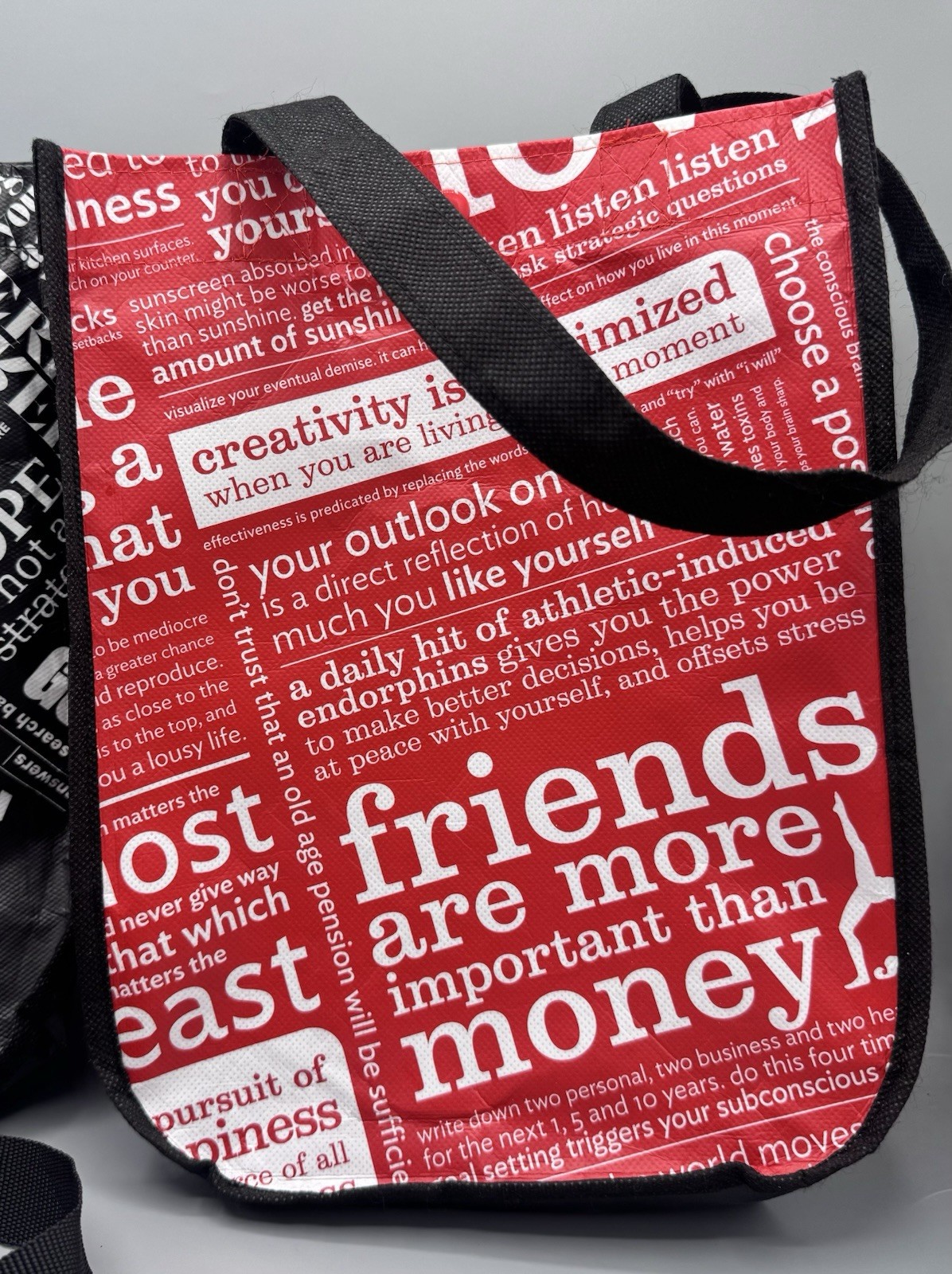 Lululemon 3 Reusable Shopping Gift Bags Small Totes Snap Closure Double Handles