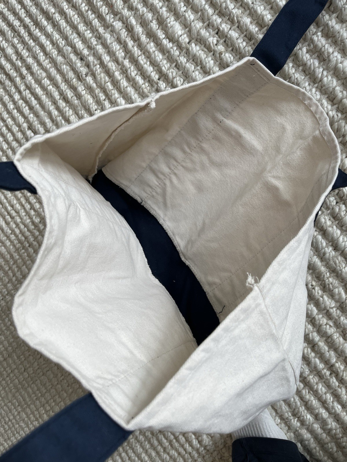 Trader Joe’s Canvas Tote Shopping Bag – LARGE CLASSIC NAVY BLUE – original