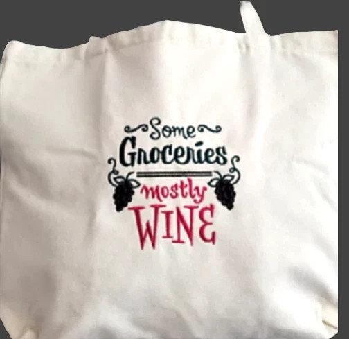 Embroidered Canvas Market Shopping Totes/Bags