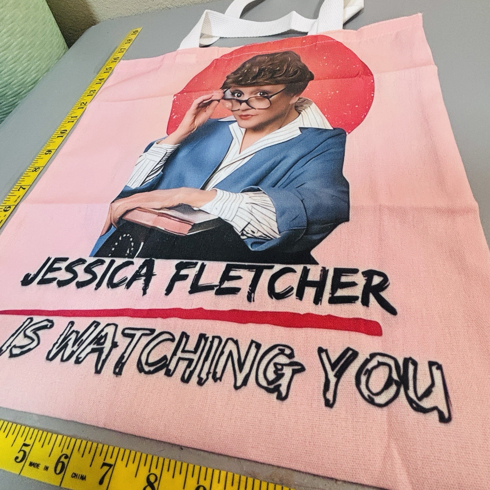 Murder She Wrote TV Reusable Tote Bag Shopping Grocery Travel Double Handles
