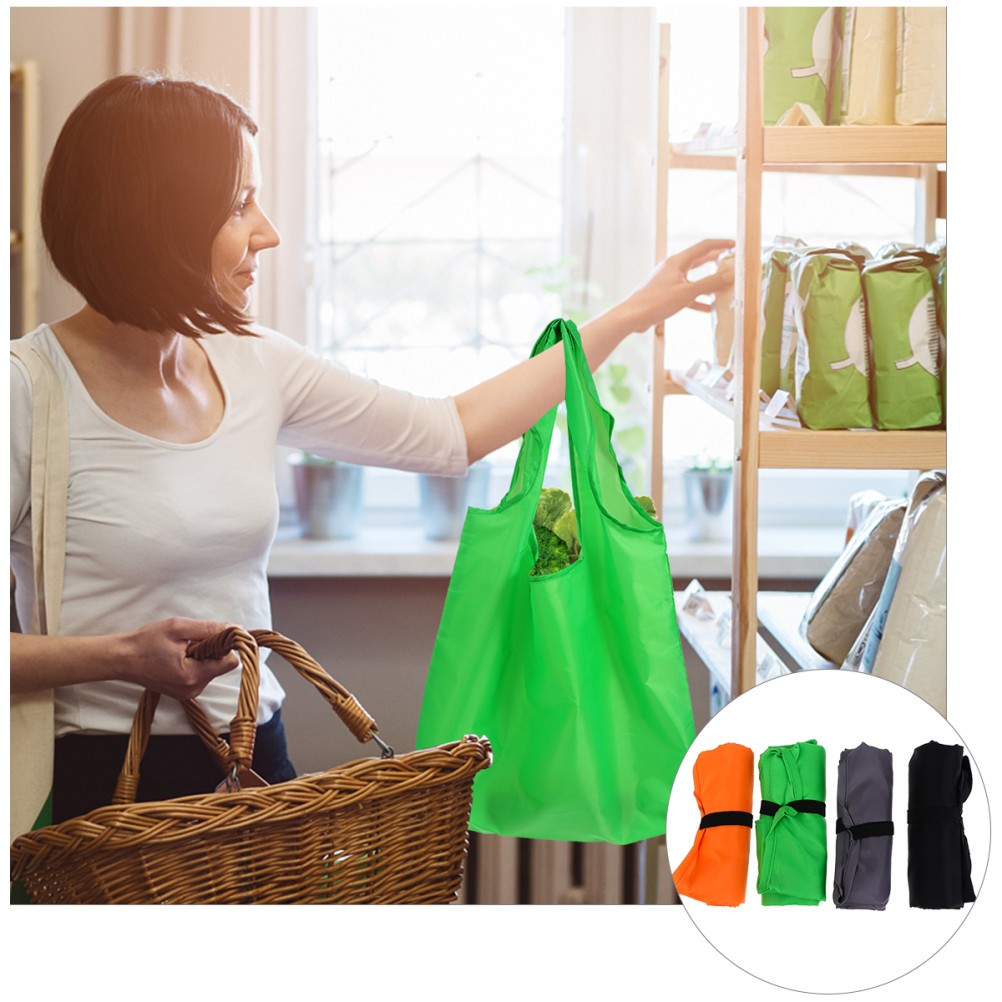 1 Set 4 Pcs Oxford Cloth Large Size Foldable Shopping Bags Portable Bags
