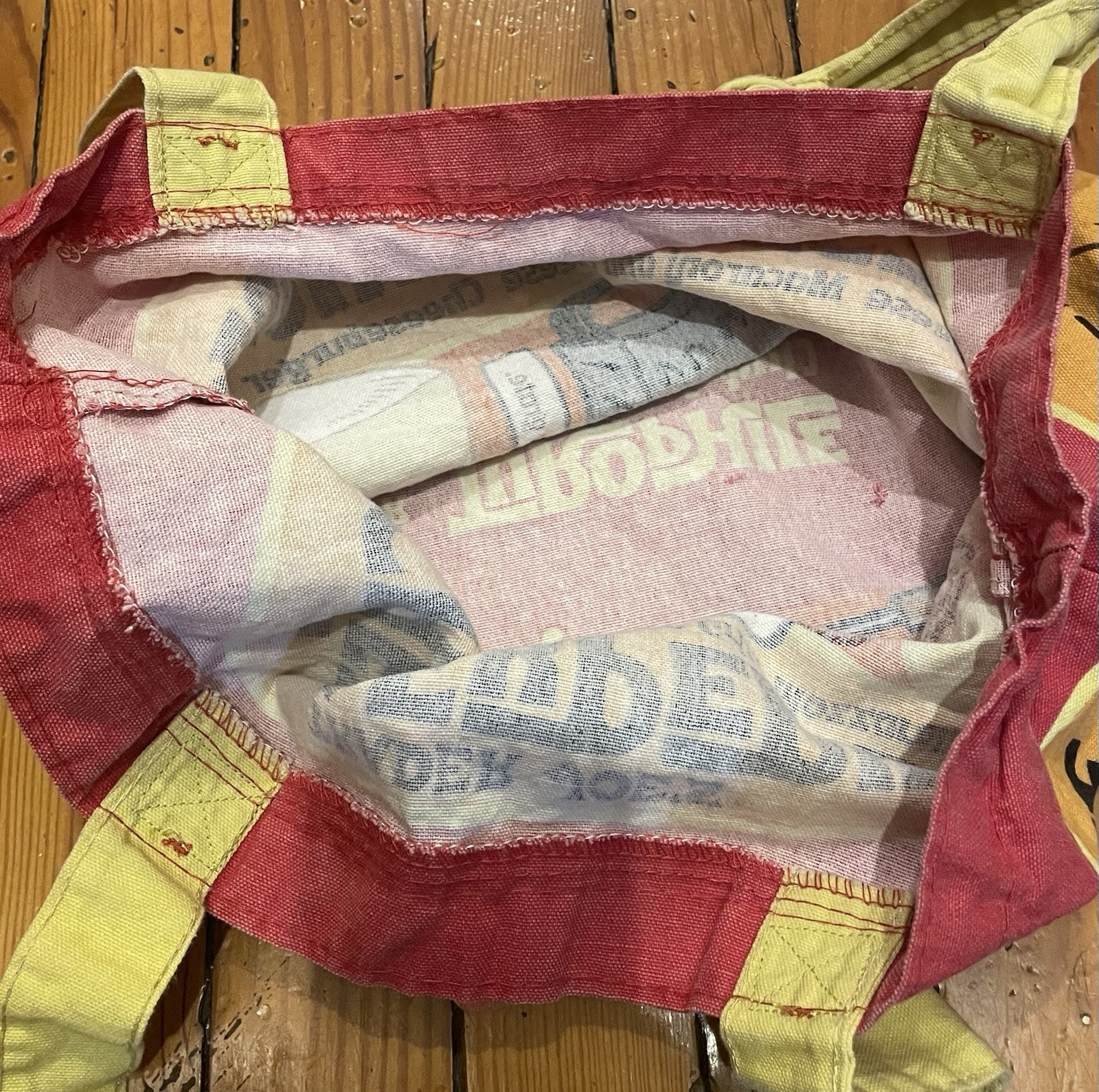 Trader Joe’s Cheese Adventures/Experience Reusable Red Canvas Tote Bag
