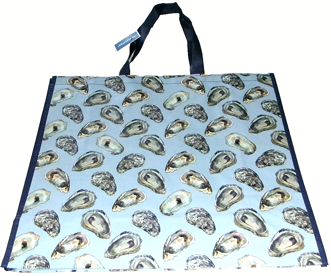 COASTAL Reusable Tote Bag ~ 19″ X 18″ X 8″ ~CLAM’S By Marshall’s
