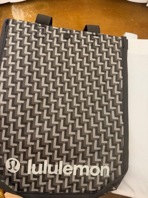 New Lululemon Bag Lot of 2 Small Reusable Tote Eco Friendly Travel, Lunch, Gym