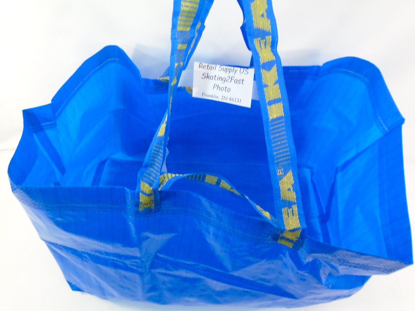IKEA Blue Frakta 10 Gal. Bag Medium Tote Reusable ECO Grocery Laundry Storage