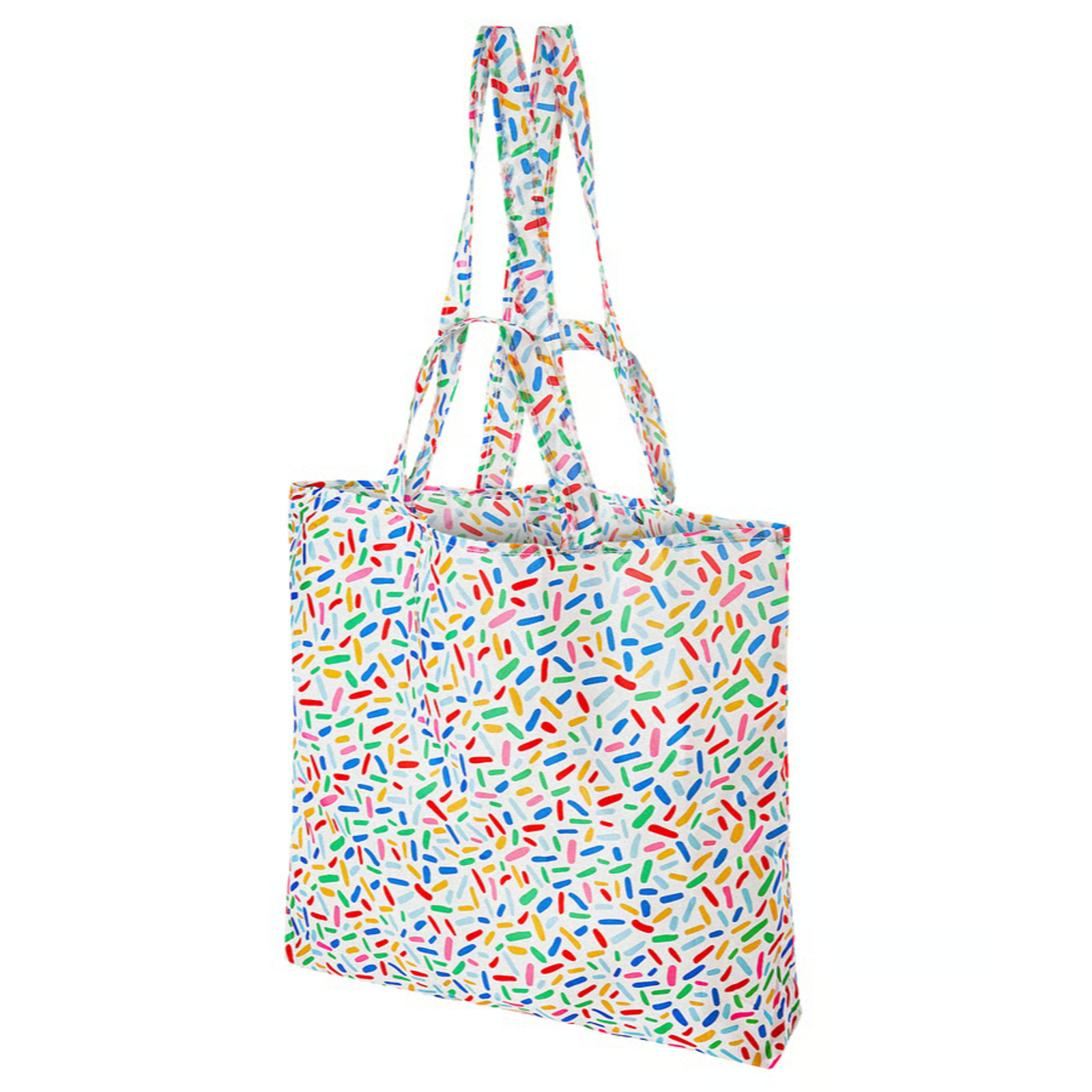 IKEA SKYNKE Shopping Bag Multicolor Sprinkles 17 ¾x14 ¼” Cute Tote New! Reusable