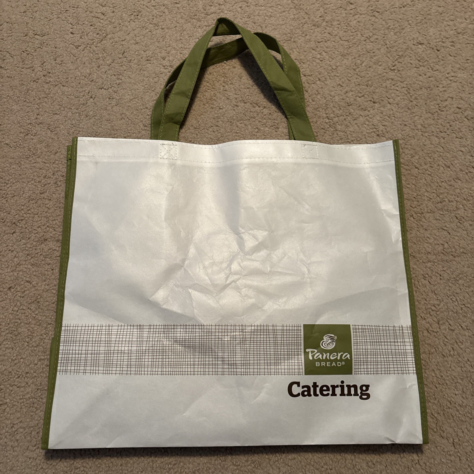 Panera BREAD X Large Catering Tote Reusable Grocery Shopping Bag 21″x18x12 CLEAN